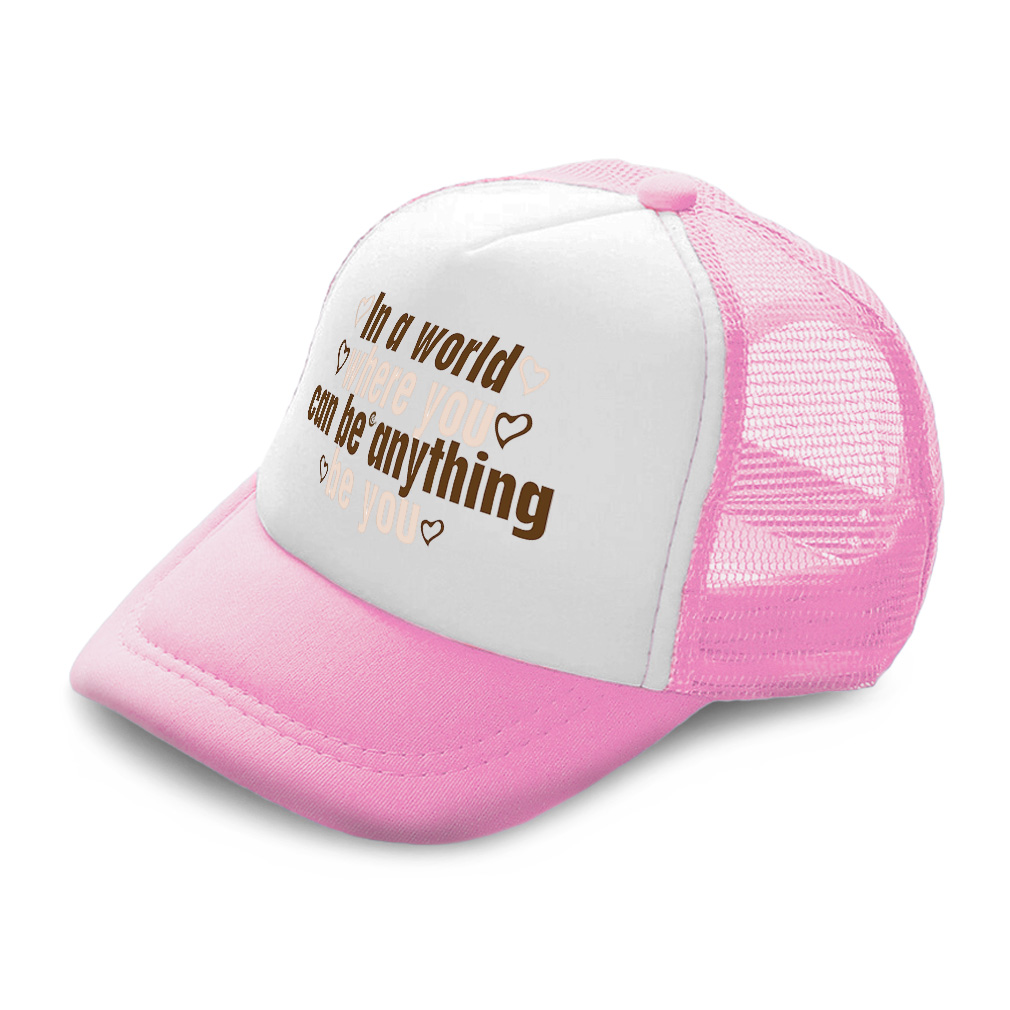 Kids Trucker Hat World Where You Can Anything Love Boys Caps & Girls Caps - Picture 7 of 7