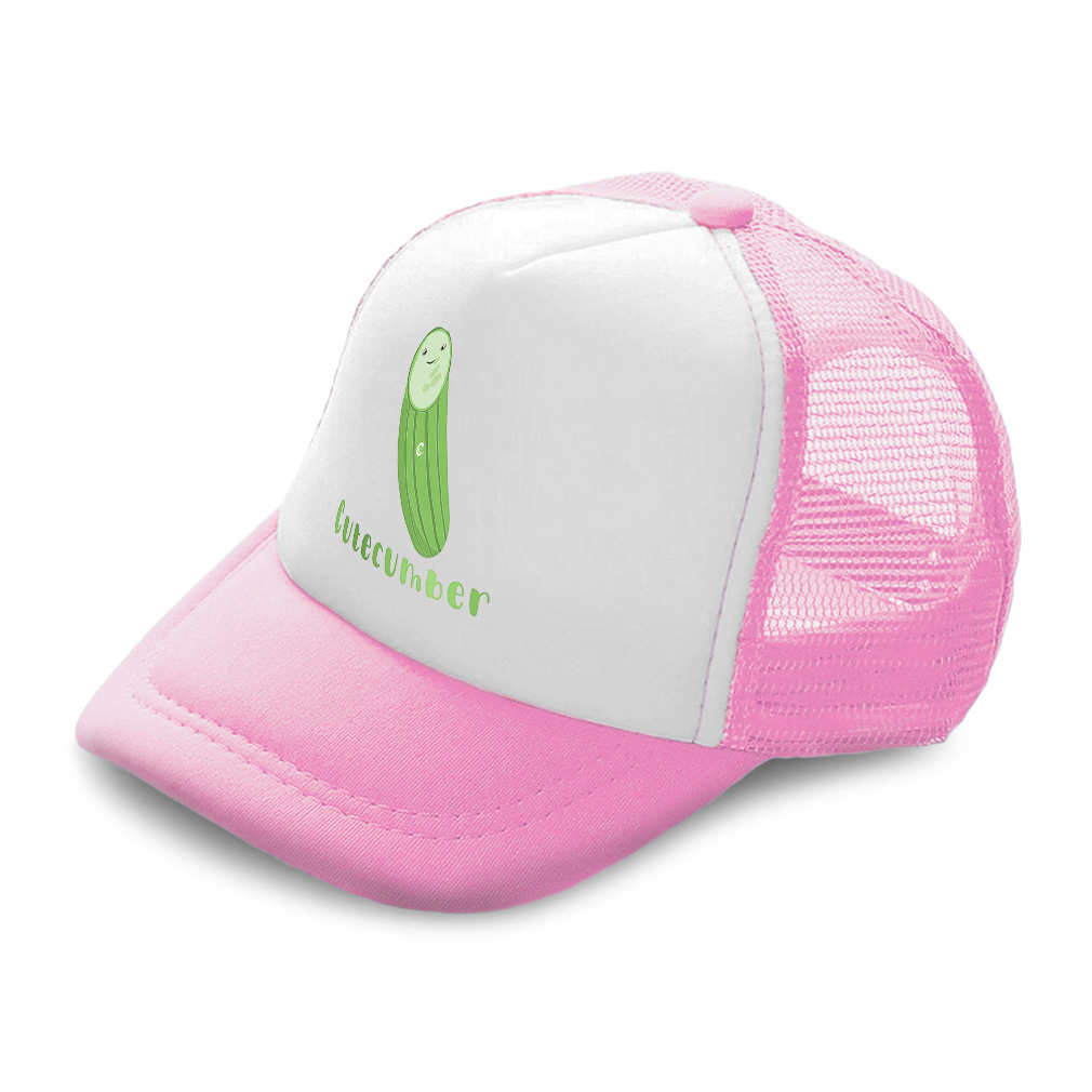 Kids Trucker Hat Cute Cucumber Polyester Boys Caps & Girls Caps Adjustable