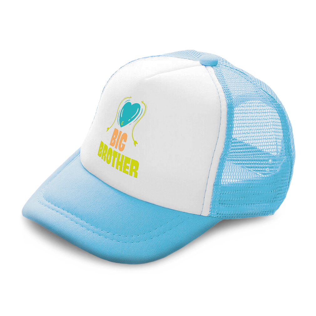 Kids Trucker Hat Big Brother Heart Arrow Polyester Boys Caps & Girls Caps - Picture 6 of 7
