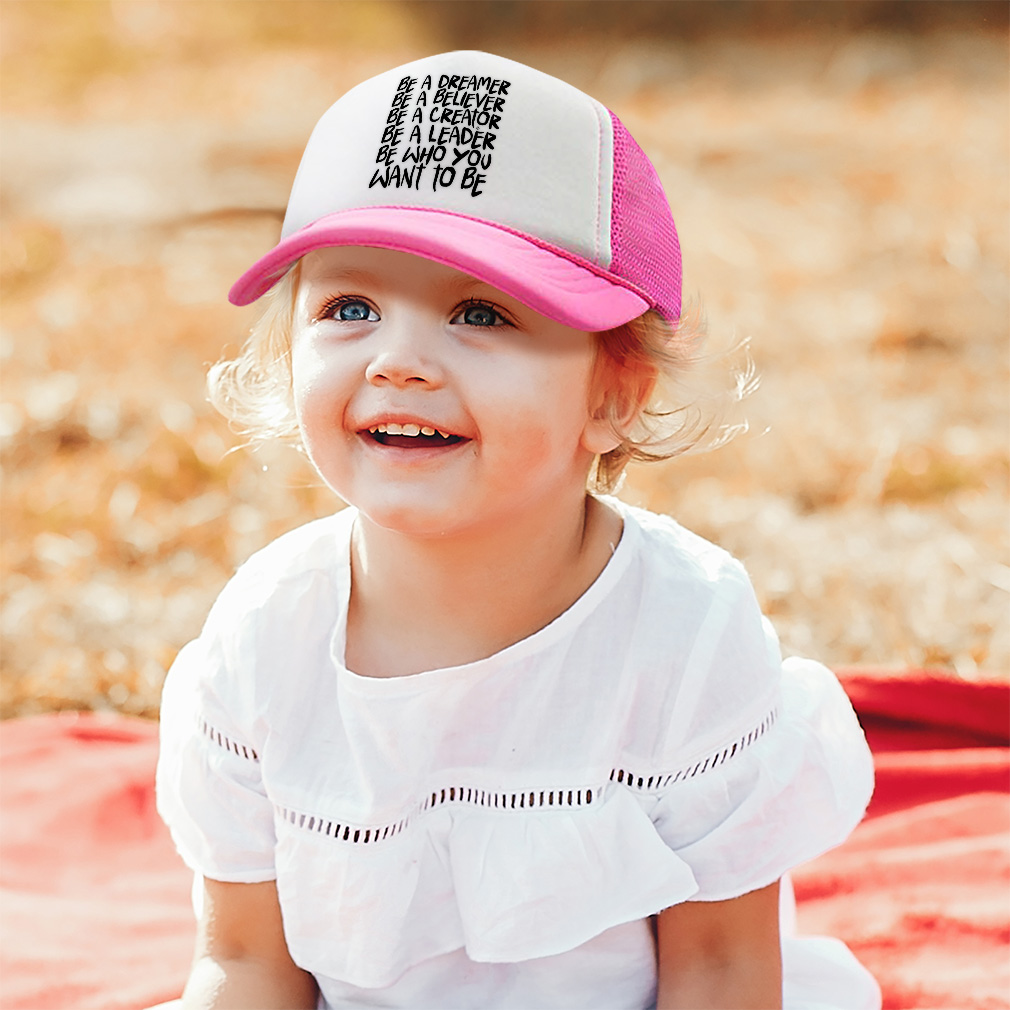 Kids Trucker Hat Dreamer Believer Creator Leader Boys Caps & Girls Caps