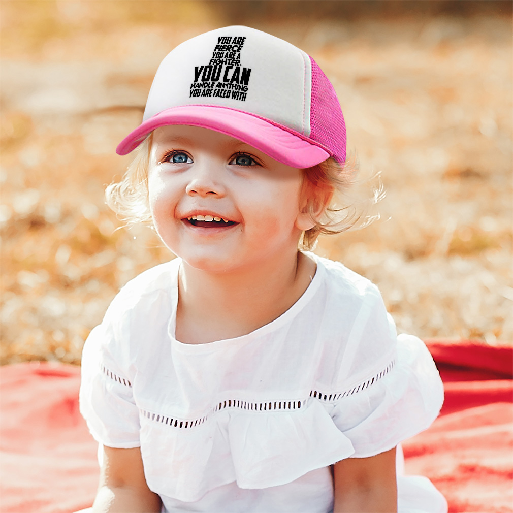 Kids Trucker Hat Fierce Fighter Handle Anything Faced with Polyester Adjustable