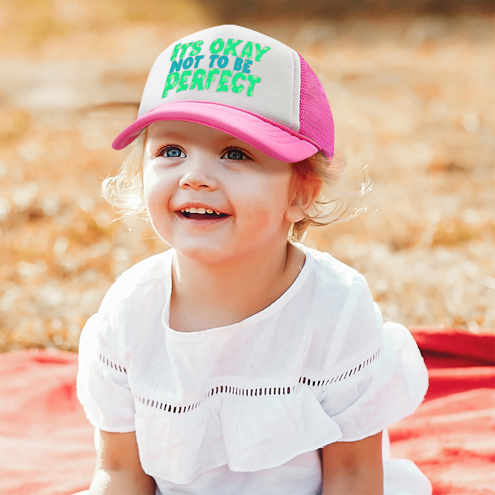 Kids Trucker Hat Its Okay Not to Be Perfect Polyester Boys Caps & Girls Caps