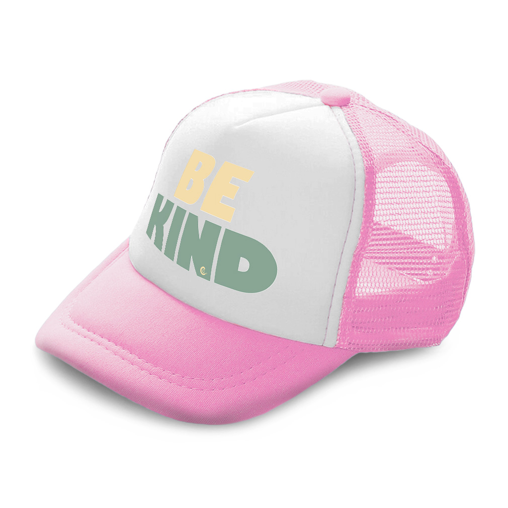 Kids Trucker Hat Be Kind A Polyester Boys Caps & Girls Caps Adjustable ...