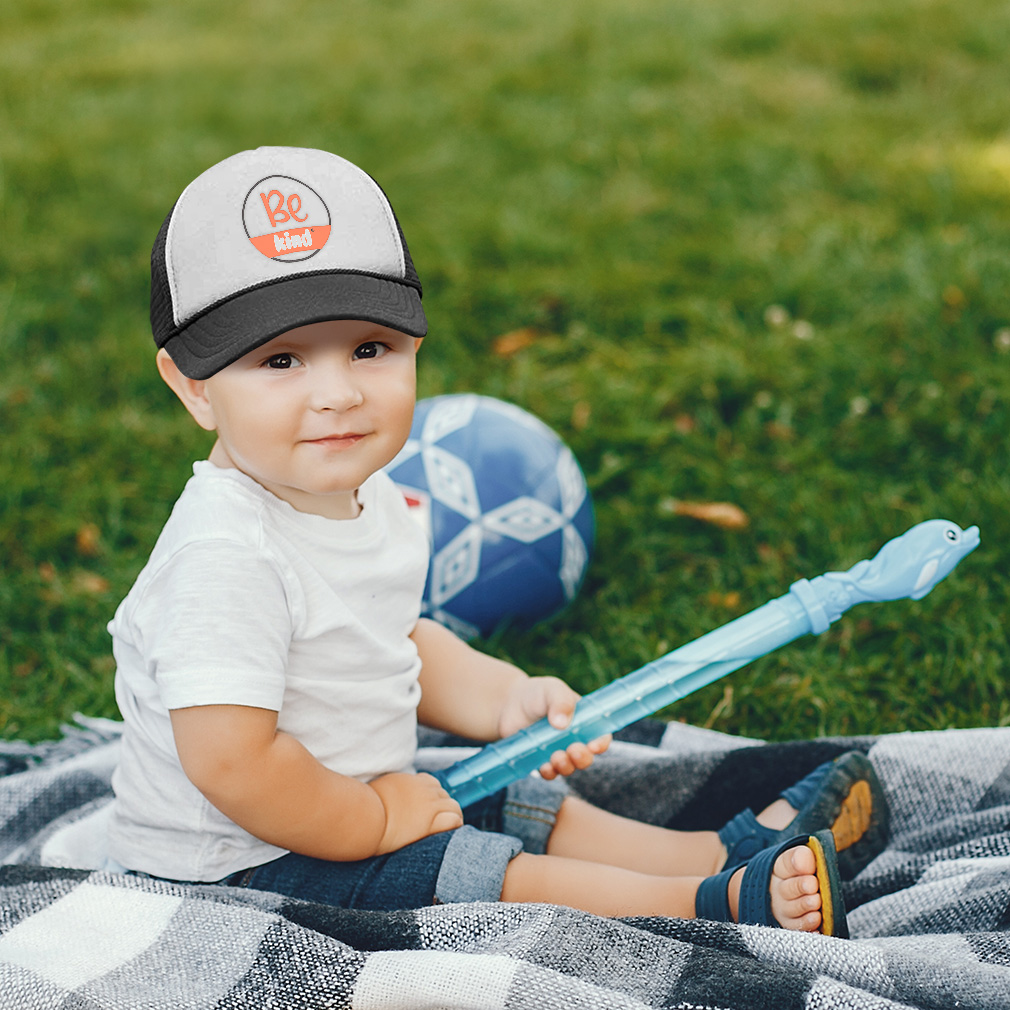 Kids Trucker Hat Be Kind D Polyester Boys Caps & Girls Caps Adjustable
