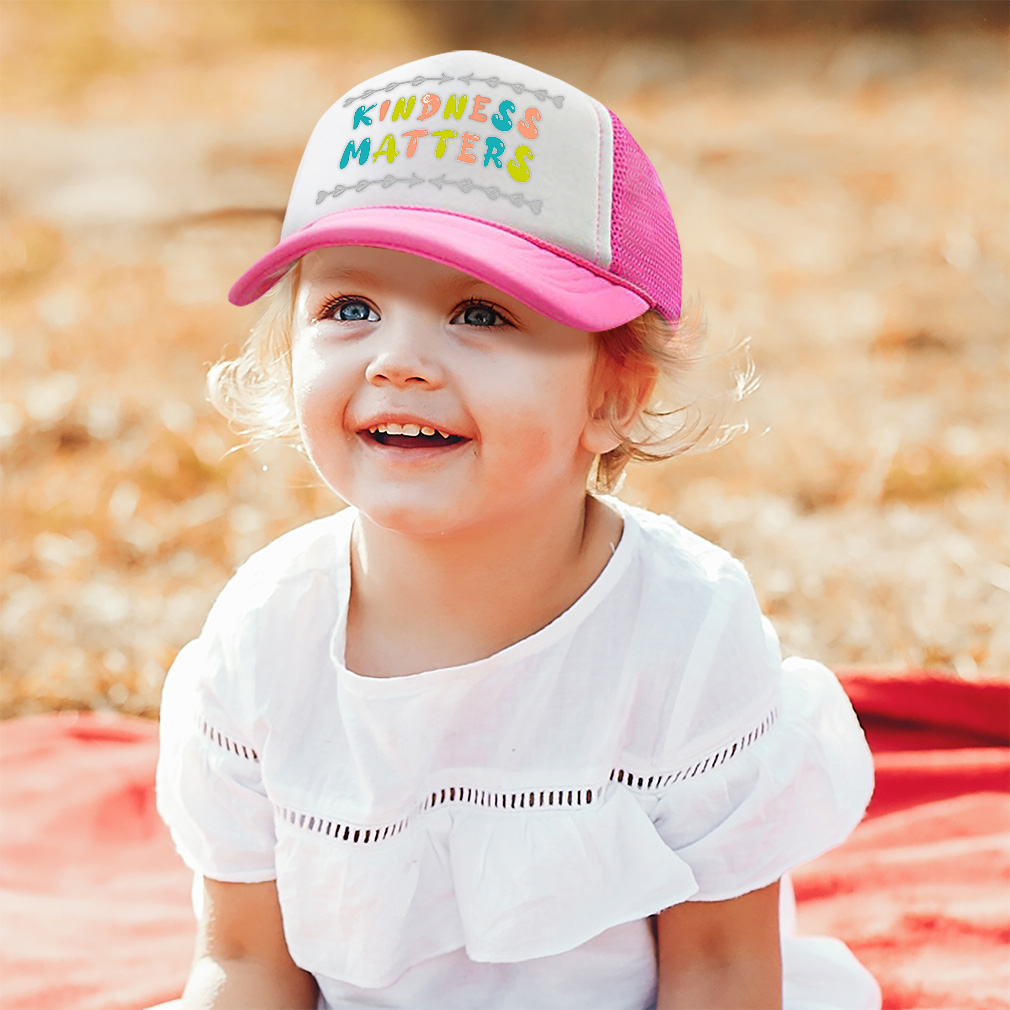 Kids Trucker Hat Kindness Matters Arrow B Polyester Boys Caps & Girls Caps